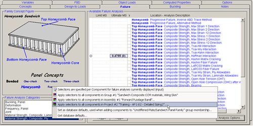 Component based data load factors buckling