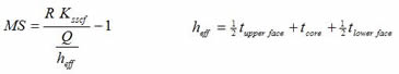 Honeycomb Core Shear Strength calculations