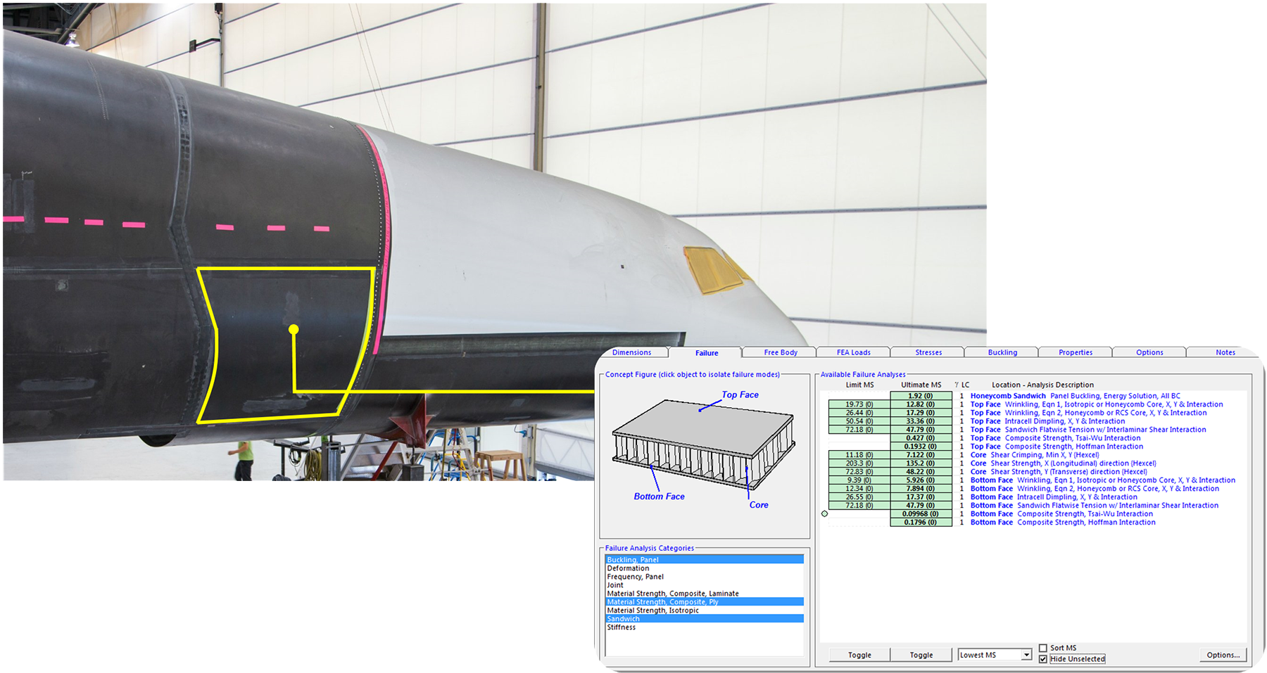 software composite form with airplane